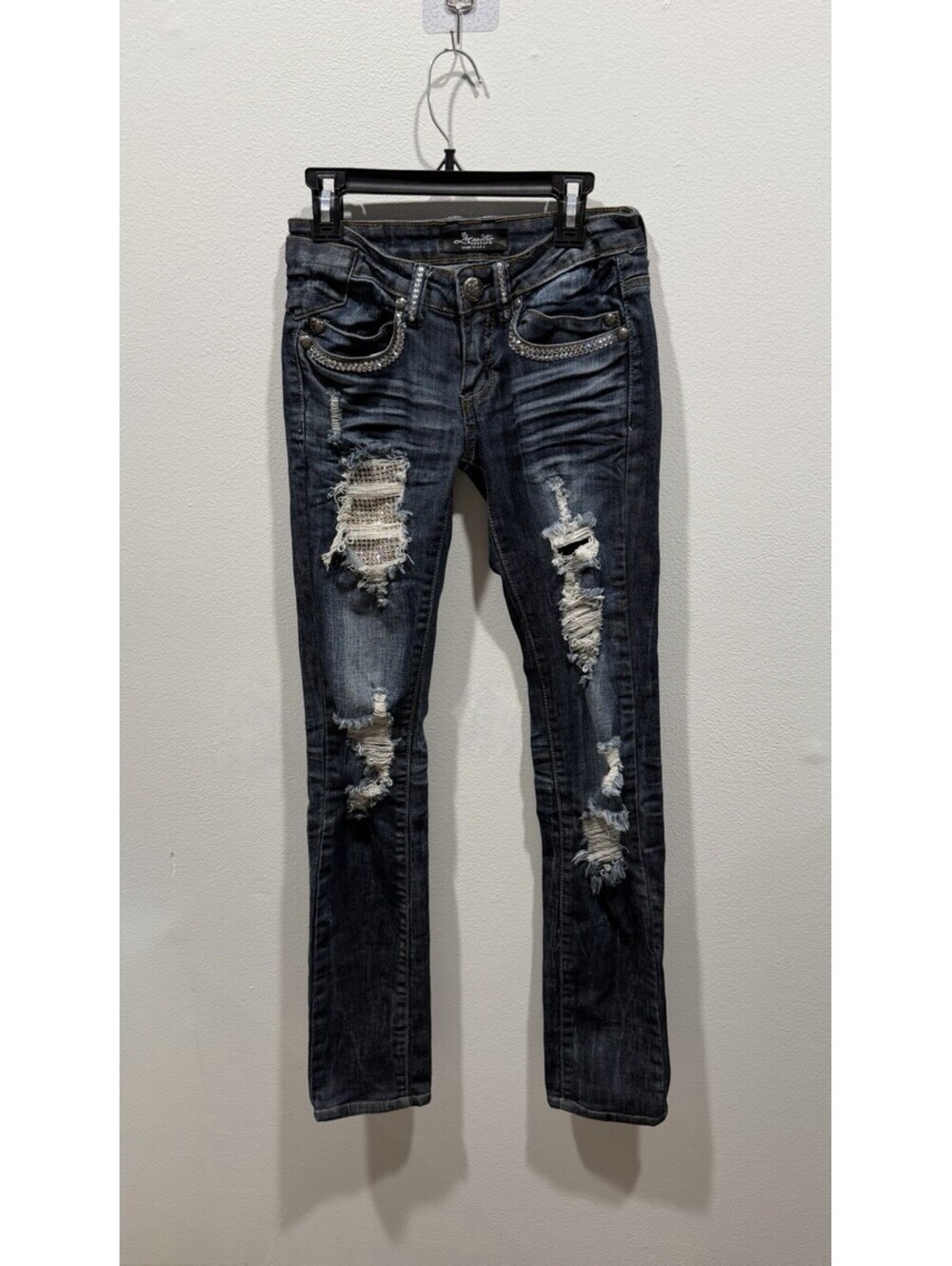 Maestro Couture Bedazzled Denim Jeans Size 0